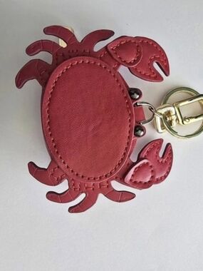 Red & Gold Crab Mini Bag Keychain